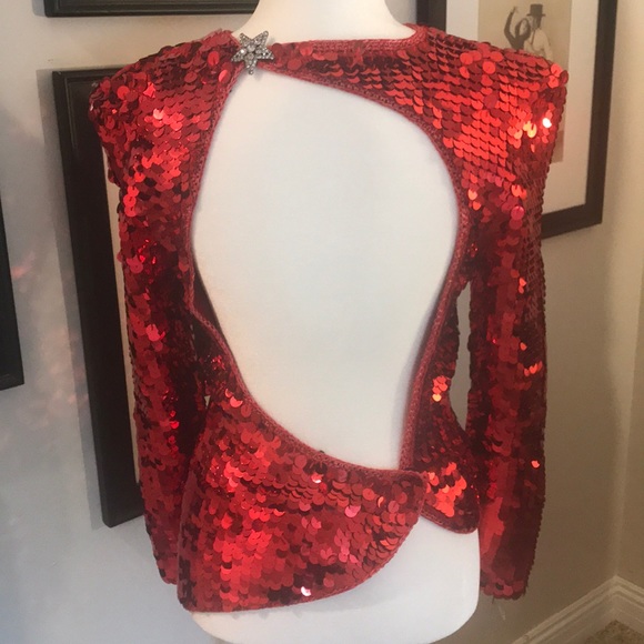 1980’s/Vintage knitted sequence top - Picture 6 of 13